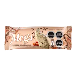 Mega Helado de Leche Sabor a Cookies & Cream con Manjar