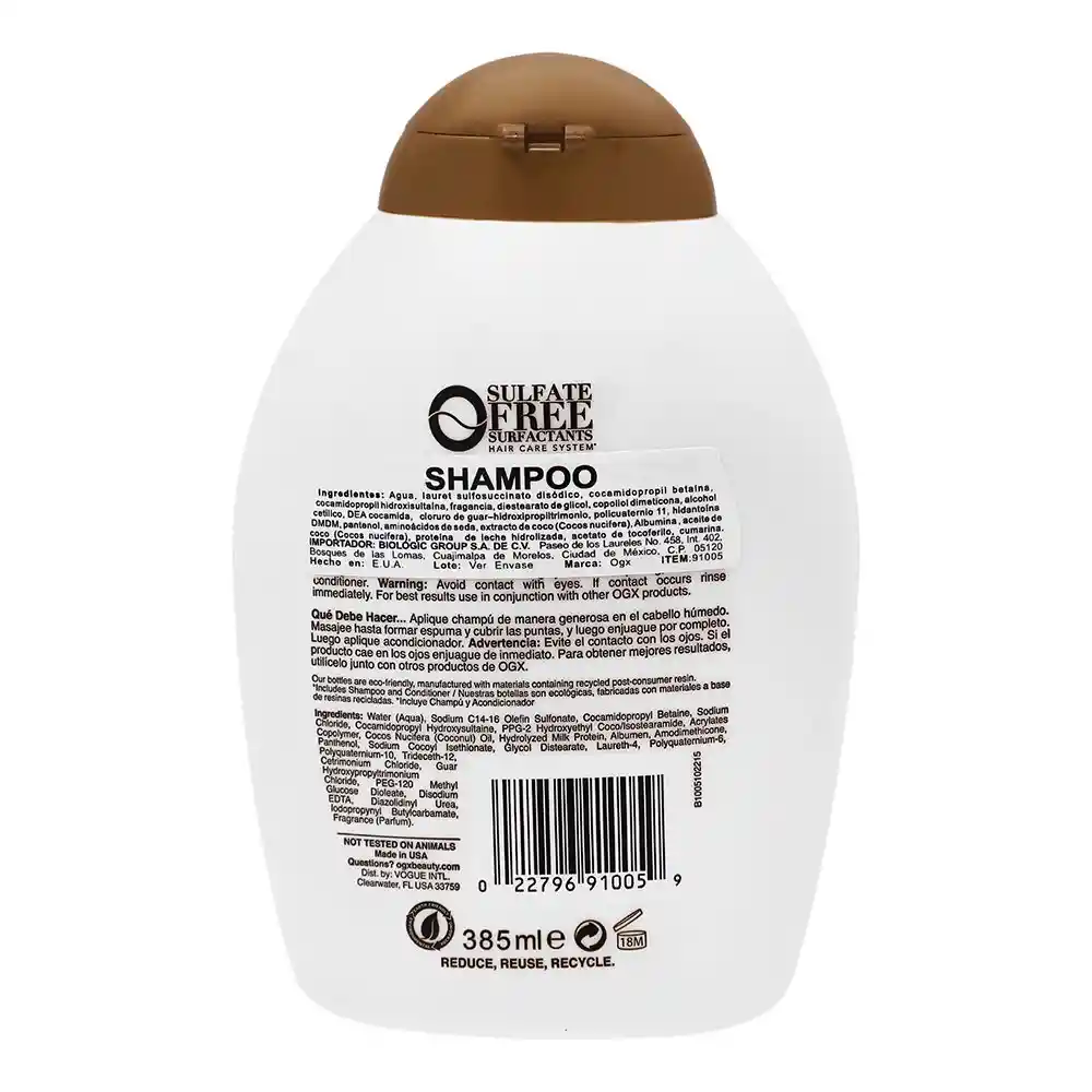 Organix: Shampoo Coconut & Milk