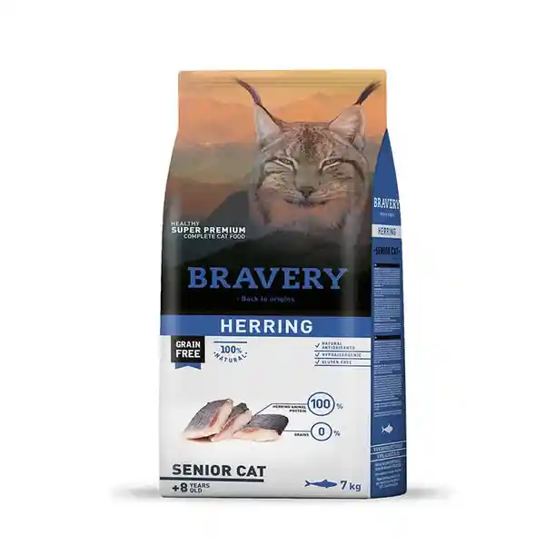 Bravery Alimento Gato Herring Senior