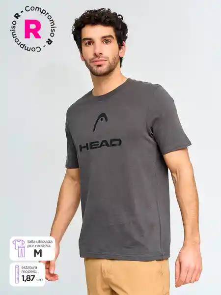 Head Polera Manga Corta Logo Q4 Hombre Maren S SS25