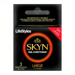 Lifestyles Preservativos Skyn Large sin Látex