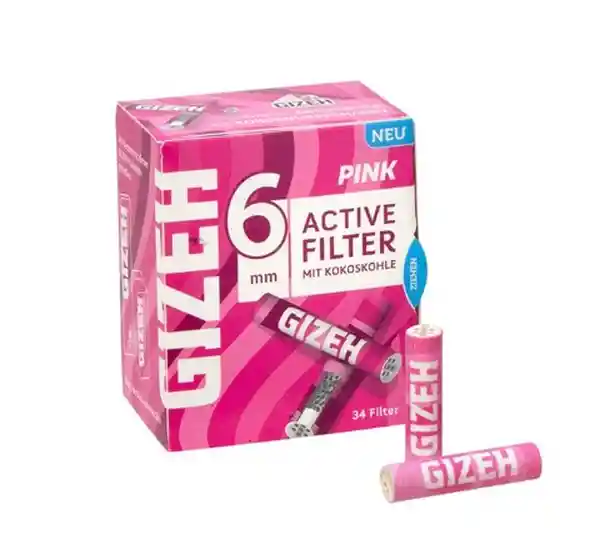 Gizeh Filtro Active Filter Pink 6 mm