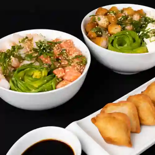 2 Gohan a Elección + Gyosas a Elección