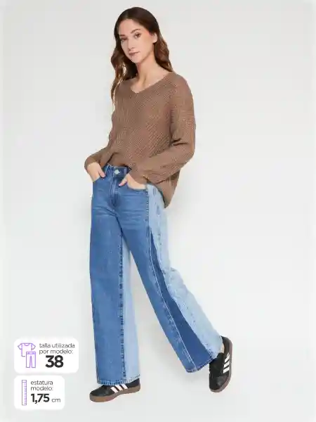 Barbados Jean Basi nn c2 Azul Denim 42 V25