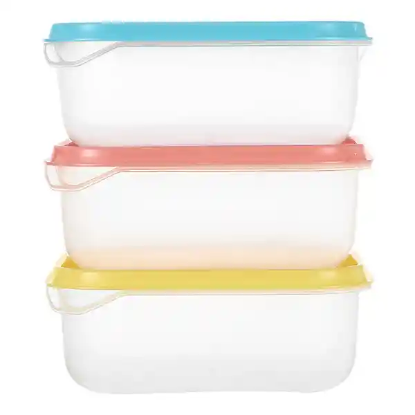 Miniso Set de Contenedor Plástico Color Mixto Capacidad 650 mL