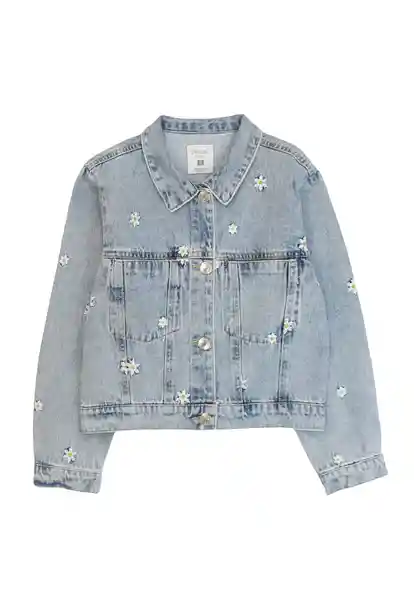 Casaca Mezclilla Essence Kids Niña Celeste Talla 06 - 336