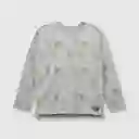 Polera Científica de Niño Gris Melange Talla 8A Colloky