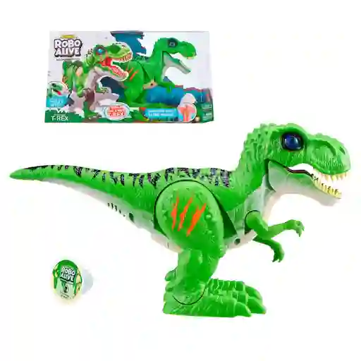 Zuru Dinosaurio T-Rex Que Camina Con Slime Robo Alive Verde