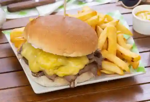 Churrasco Barros Luco + Papas Fritas