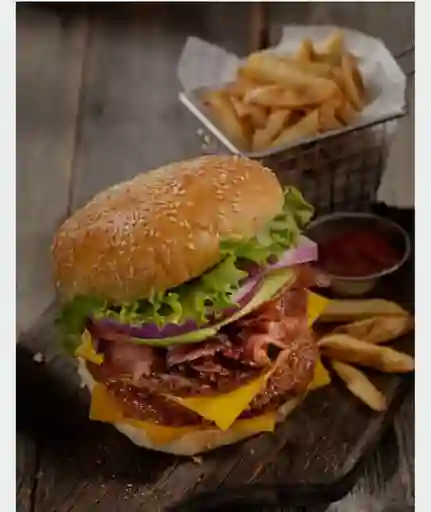 Promo 2 Burger Meat California más 2 Papas Fritas