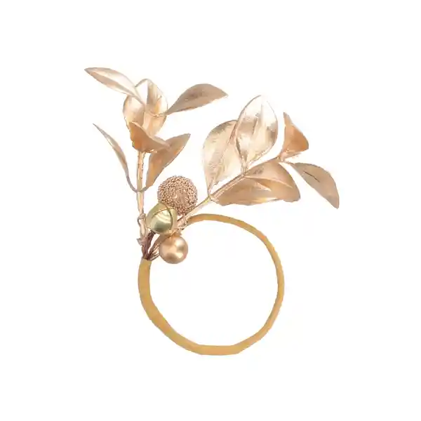 Set Anillo Servilleta Con Ramas Navidad 9 x 10 x 54 cm Casaideas