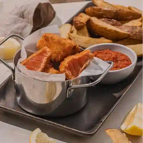 Fish&chips: Salmón