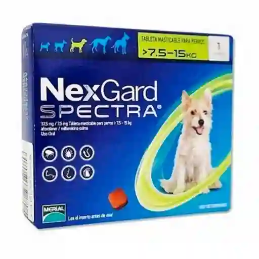 Nexgard Spectra Antiparasitario 7.6-15 Kg