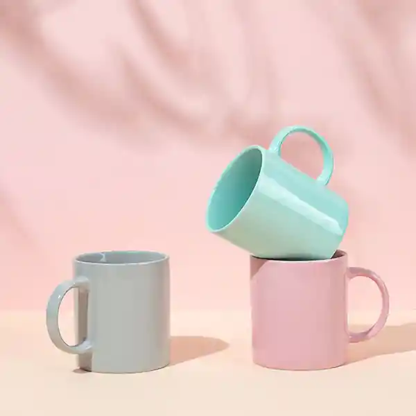 Taza de Cerámica Color Glaze Colores Mixtos Miniso