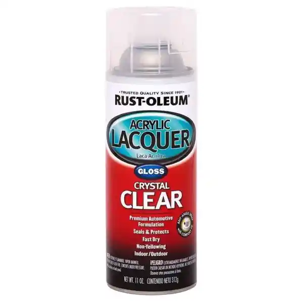 Rust Oleum Laca Acrílica Automotriz Transparente Brillante