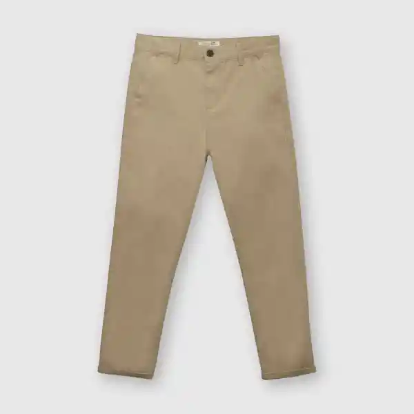 Pantalón Gabardina de Niño Beige Talla 12A Colloky