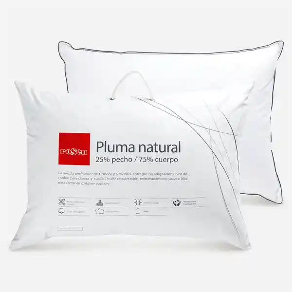 Almohada Pluma Natural 25% Pecho Americana Rosen