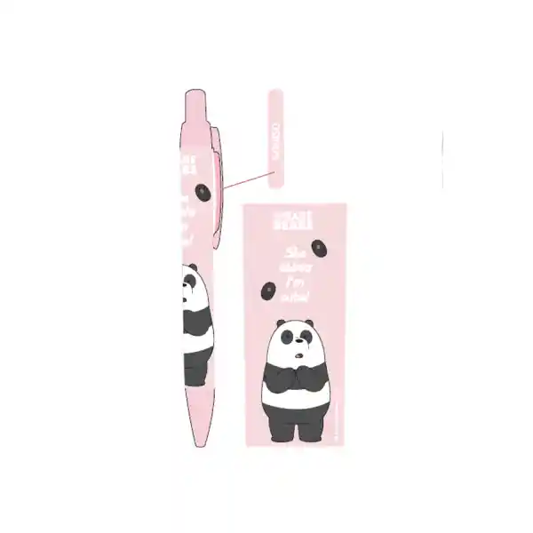 Miniso Pluma Negra Panda we Bare Bears