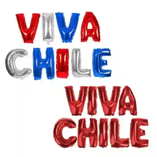 Globo Letras Viva Chile Surtidas