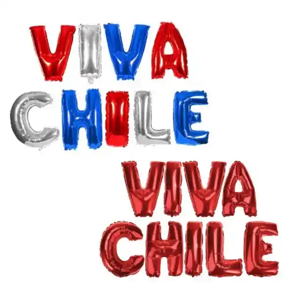 Globo Letras Viva Chile Surtidas