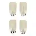 Casaideas Percha Adhesiva Blanca