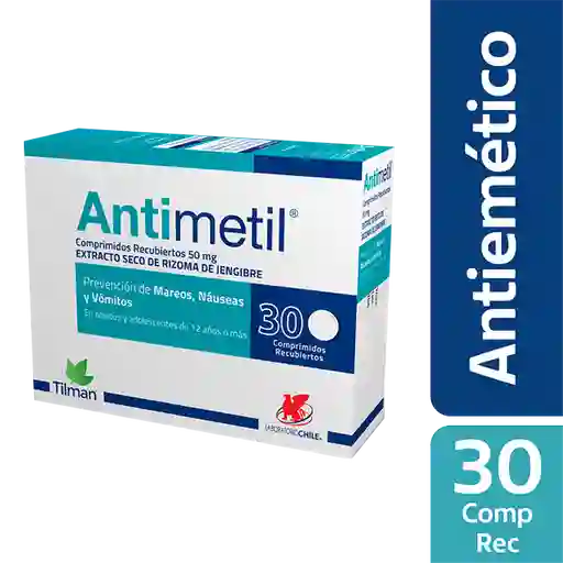 Antimetil Extracto Seco de Rizoma de Jengibre (50 mg)