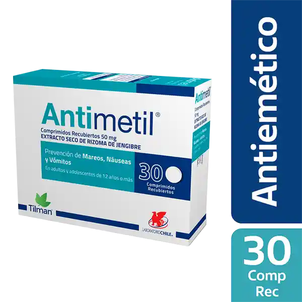 Antimetil Extracto Seco de Rizoma de Jengibre (50 mg)