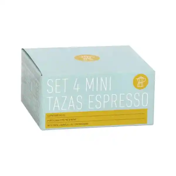 Set de Taza Mini 130 mL