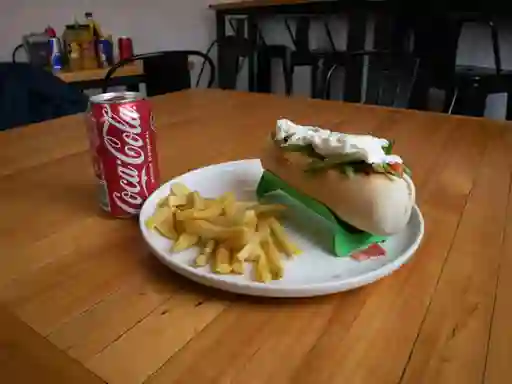 Completo Chacarera + Bebida + Papas