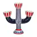 Portavela Triple Con Diseño 20 cm Casaideas