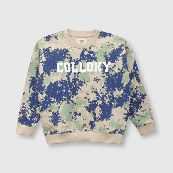 Polerón Camuflado de Niño Avena Talla 8A Colloky