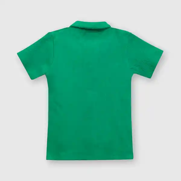 Polera Ajustada de Niña Verde Pasto / Grass Talla 3A Colloky