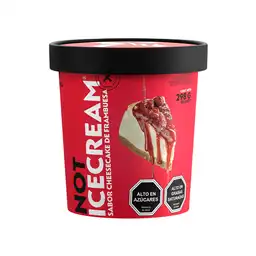 Not Ice Cream Helado Sabor Cheesecake de Frambuesa Pote