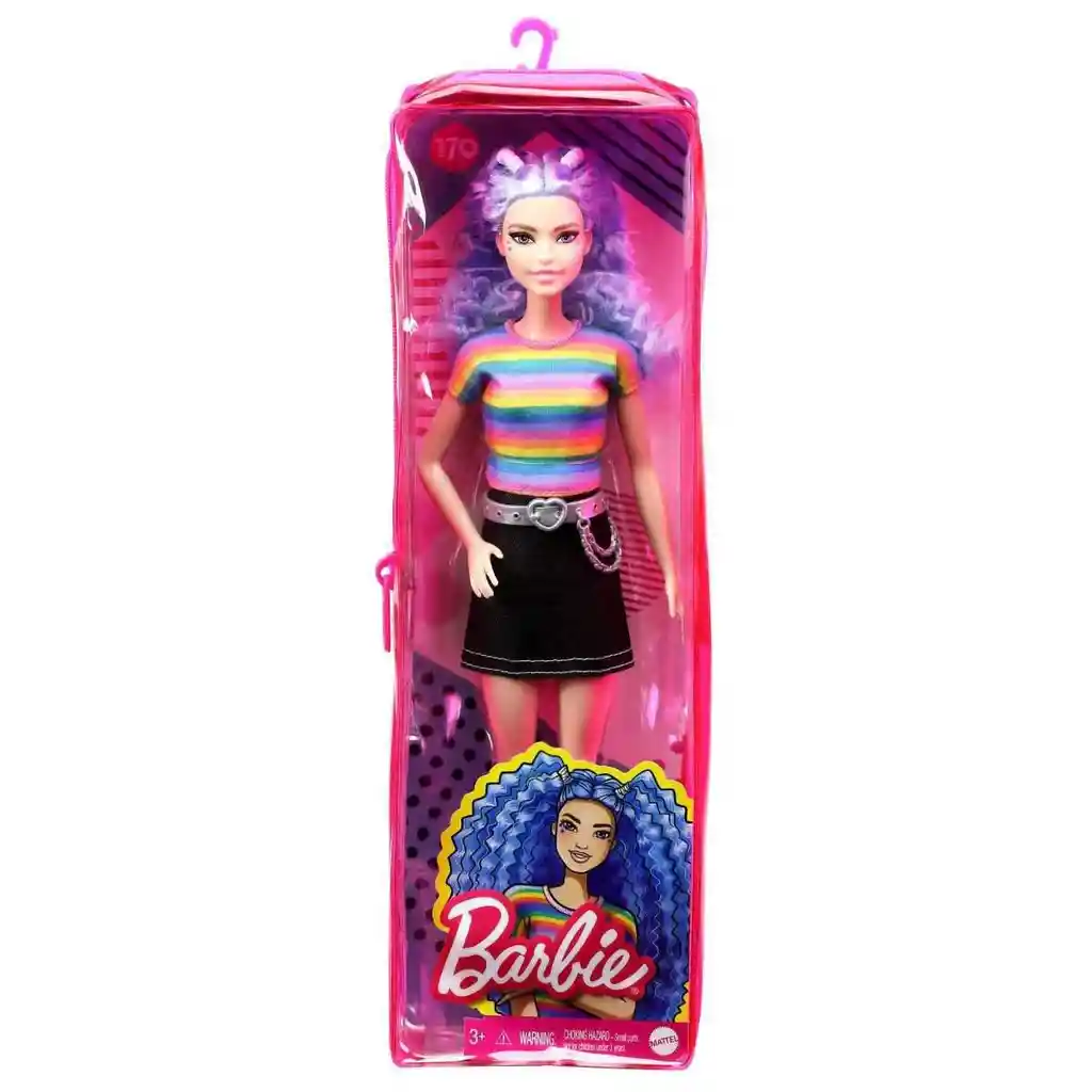 Barbie Muñeca Fashionista Cabello Ondulado