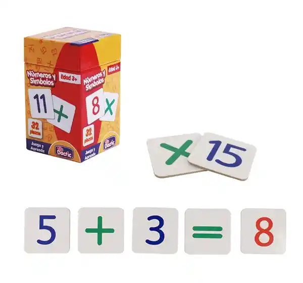 Juego Didáctico Número y Símbolo Matemático Carton 035