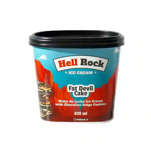 Hell Rock Helado de Dulce de Leche Con Galletas de Chocolate