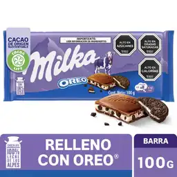 Milka Chocolate Relleno Con Oreo