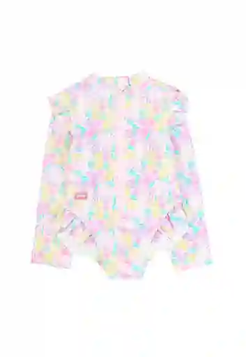 Traje de Baño Manga Larga Holiday Niña Rosado Talla 12/18 - 220