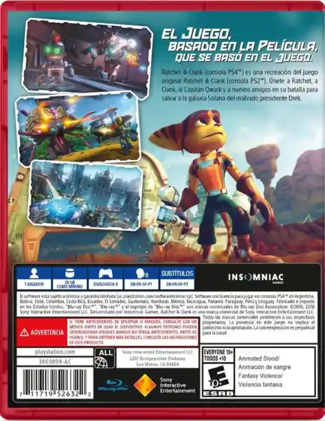 Videojuego Ratchet And Clank Hits Latam PS4