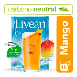 Livean Jugo en Polvo Sabor Mango sin Azúcar