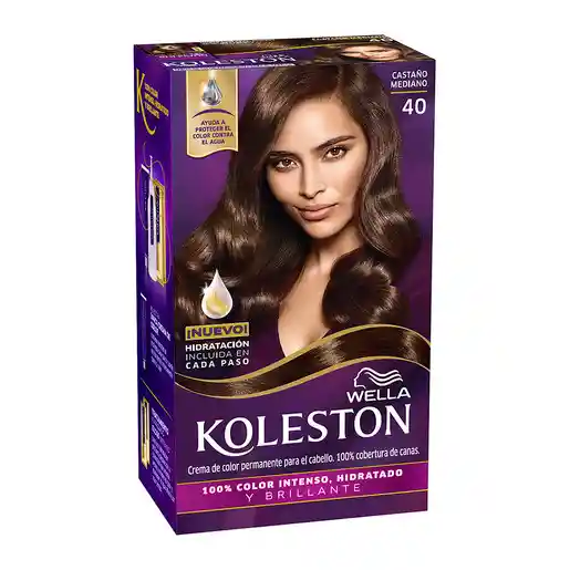 Koleston Tintura de Cabello Single Tono 40 Castaño Medio