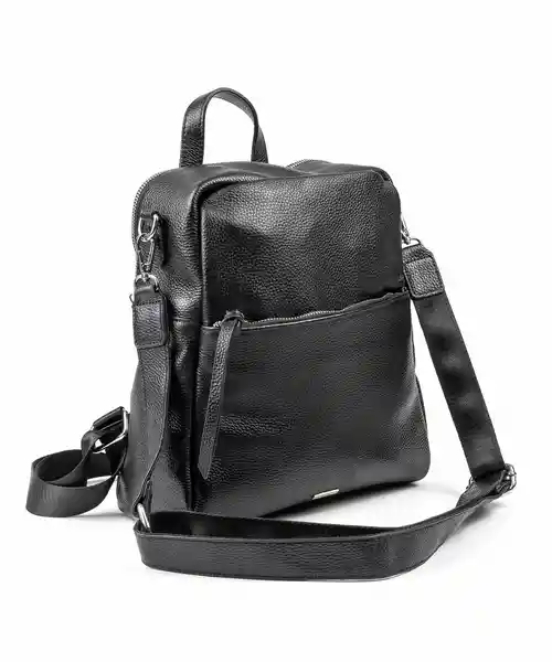 Lounge Mochila Cuero Strap Negro