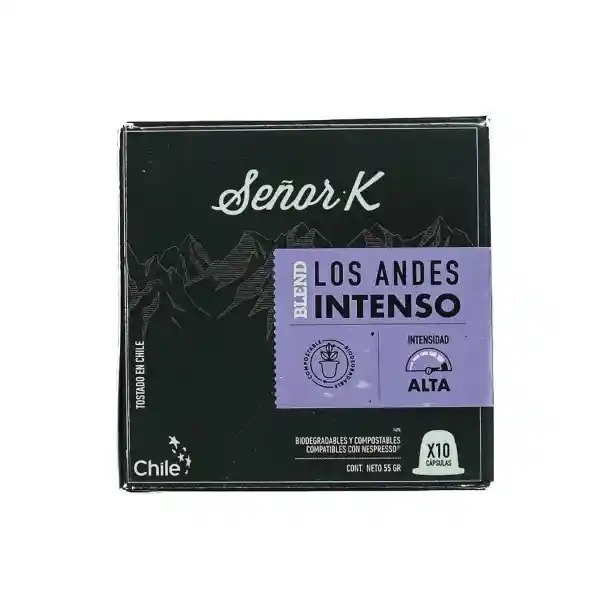 Señor K Café en Cápsulas Blend Andes