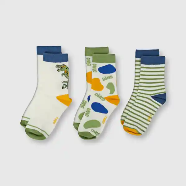 Pack Calcetines de Niño Off White Talla 36 Colloky