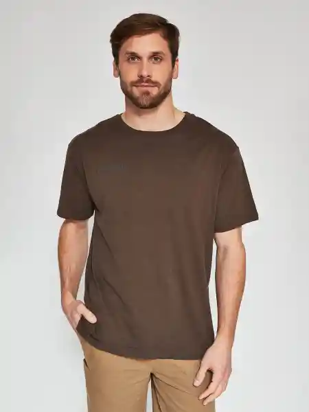 Index Polera Manga Corta Drimar Café M SS25