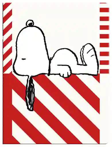 Cuaderno Tapa Blanda Mediano Snoopy 4 (Acostado)