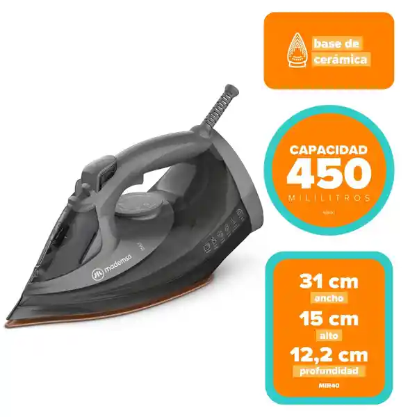Mademsa Plancha a Vapor MIR40