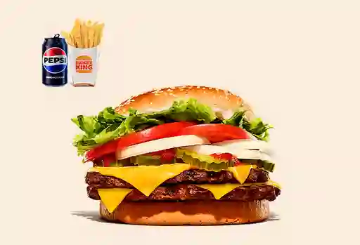Combo Whopper® con Queso Doble