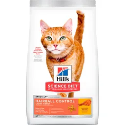 Hills Science Diet Alimento para Gato Seco Light Control Bolas de Pelo Pollo