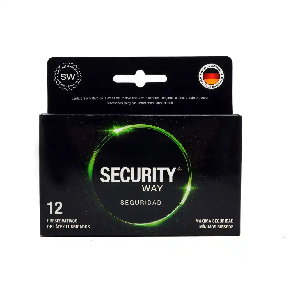 Security Way Preservativos Y Accesorios Seguridad X12